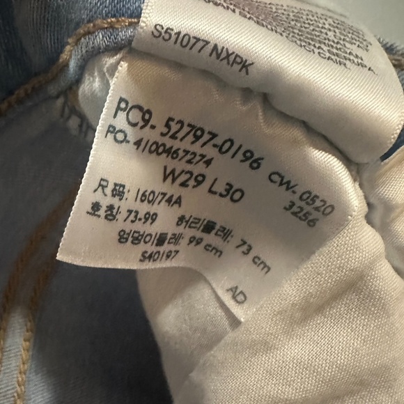 Levi’s 720s High Rise Super Skinny Jeans - Size 29 - Light blue Wash - Picture 7 of 8